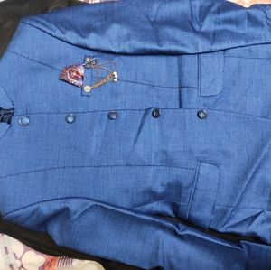 Two indo western suit , one is of blue colour and one sea green , size is 36